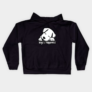 Dogs and Happines Kids Hoodie